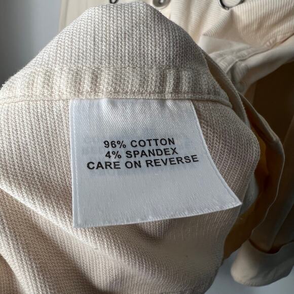St. John Sport Vintage Ivory Button Down Utility Jacket Size L - Picture 6 of 9